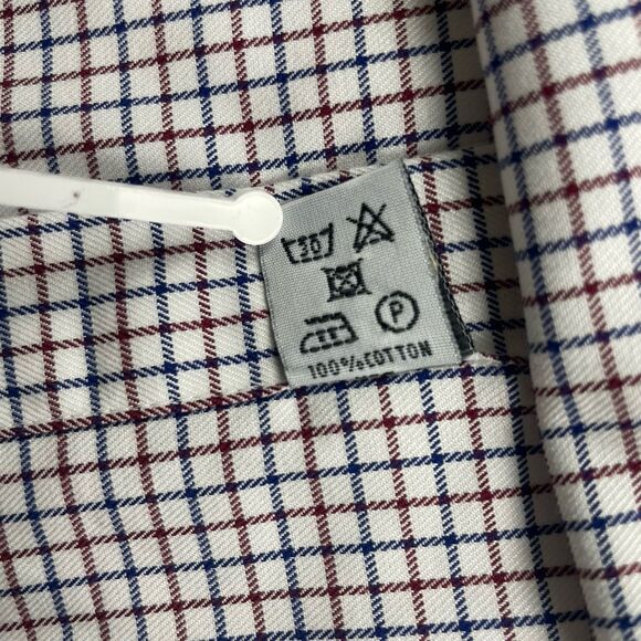 Curtis Brandon Long Sleeve Button Up Check White/Blue/Red-XL - Picture 11 of 12